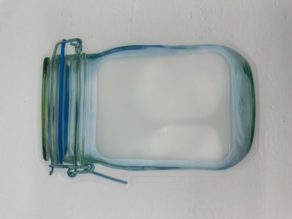Practical jar. Don't let jars take up space. Empty and relax!