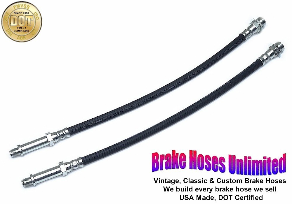 FRONT BRAKE HOSES Ford Mustang 1967 - Front Disc