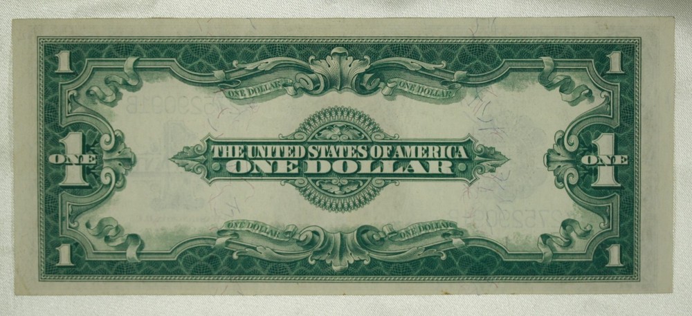 2 Consecutive Numbered $1 Large Size Silver Certificates. AU/CU