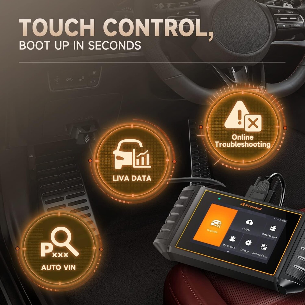 Foxwell NT706 Automotive Scanner Car Diagnostic ABS SRS Engine OBD2 Code Reader