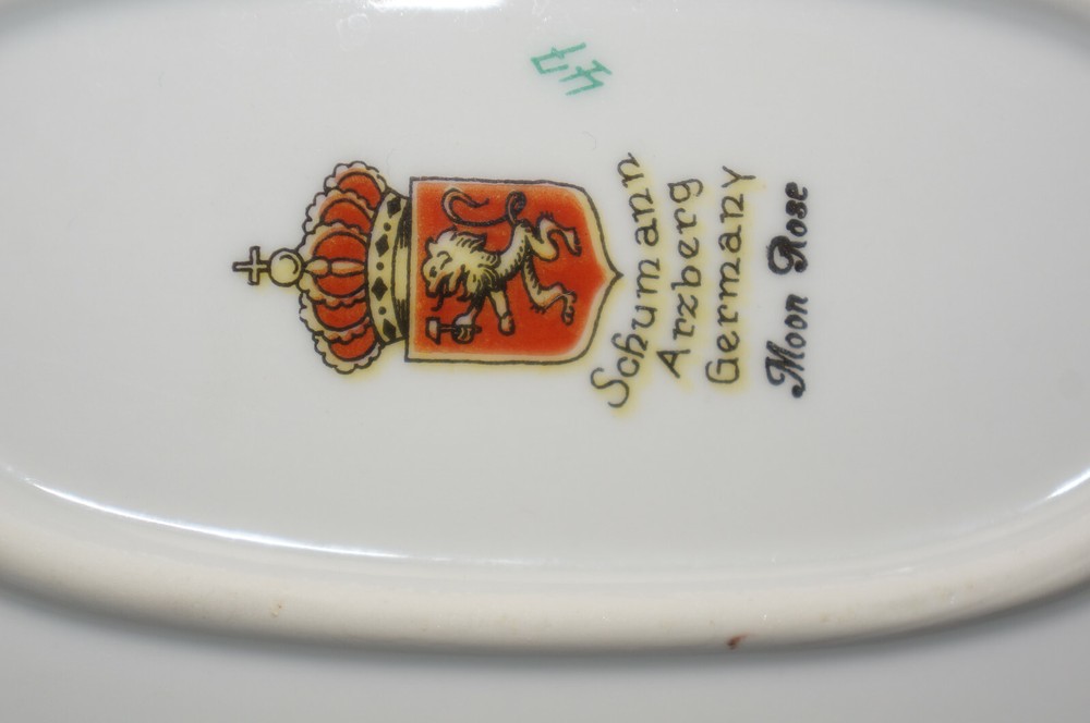 Schumann Moon Rose Oval Serving Platter, 14 1/8"