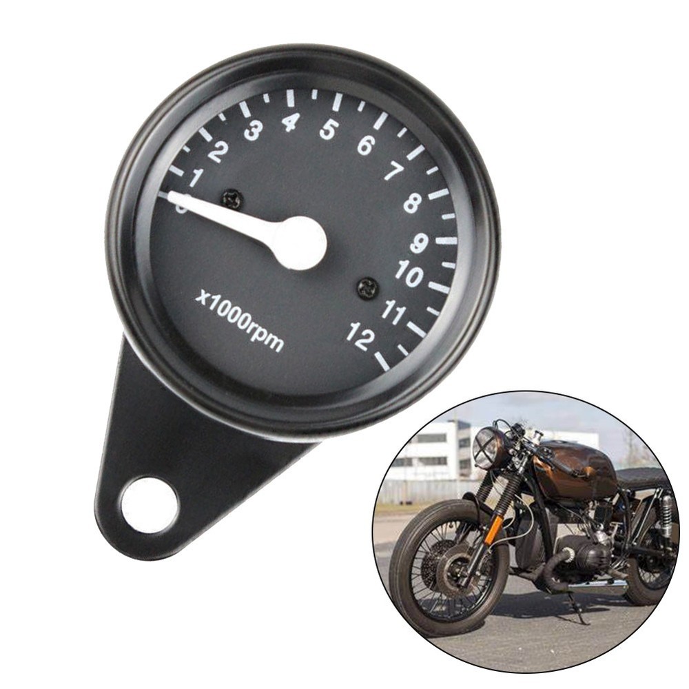 Direct-replacement Easy-installation Night Motorcycle Tachometer Backlight Black