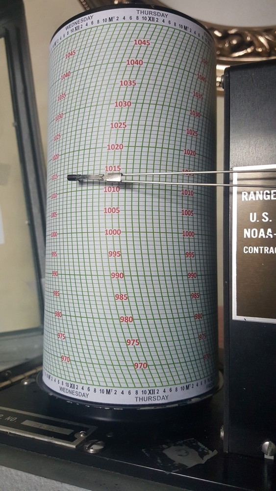 BAS36 MILLIBARS Belfort Friez Bendix Microbarograph 195-hr Chart 