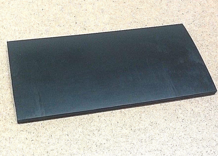 Neoprene Rubber Sheet  Solid 3/8" Thick x 8-1/2" x 11" Rect Pad 60A Std Flex