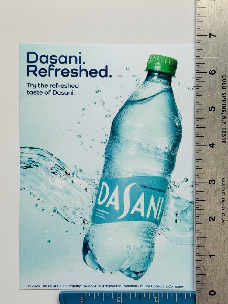 Dasani Water Refreshed Sticker Decal