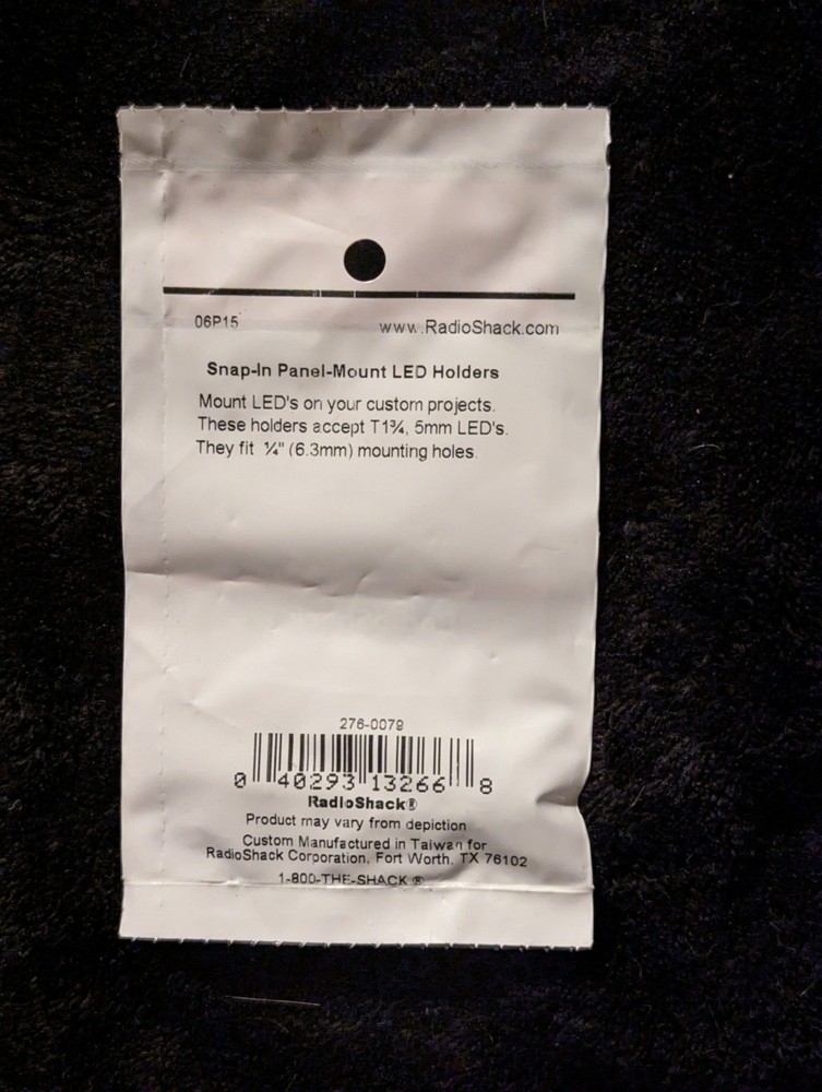 RadioShack LED Holders
