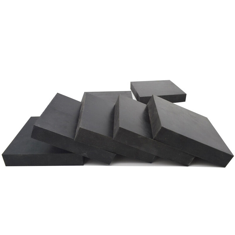 Solid Silicone Square Black Rubber Sheet Lap Block Shock Absorbing Pad Plate