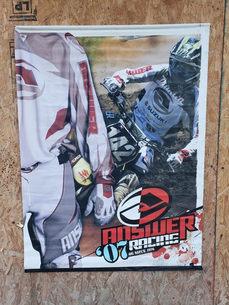 ANSWER '07 RACING OG SINCE 1976 BANNER DOUBLE SIDED