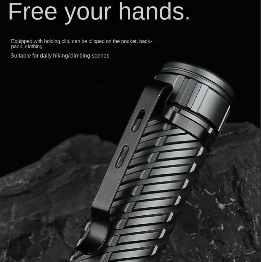 Powerful Flashlight High Lumens 2000, LED Flashlight Rechargeable Use 21700 B...