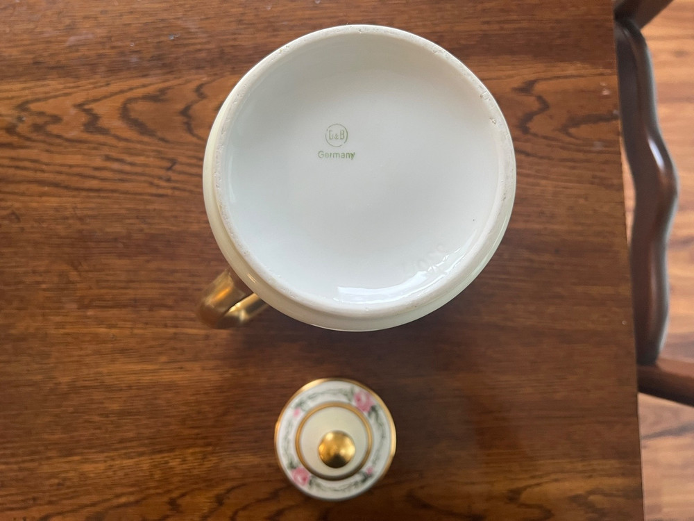 Antique Hand Painted C&B Coffee Pot Germany