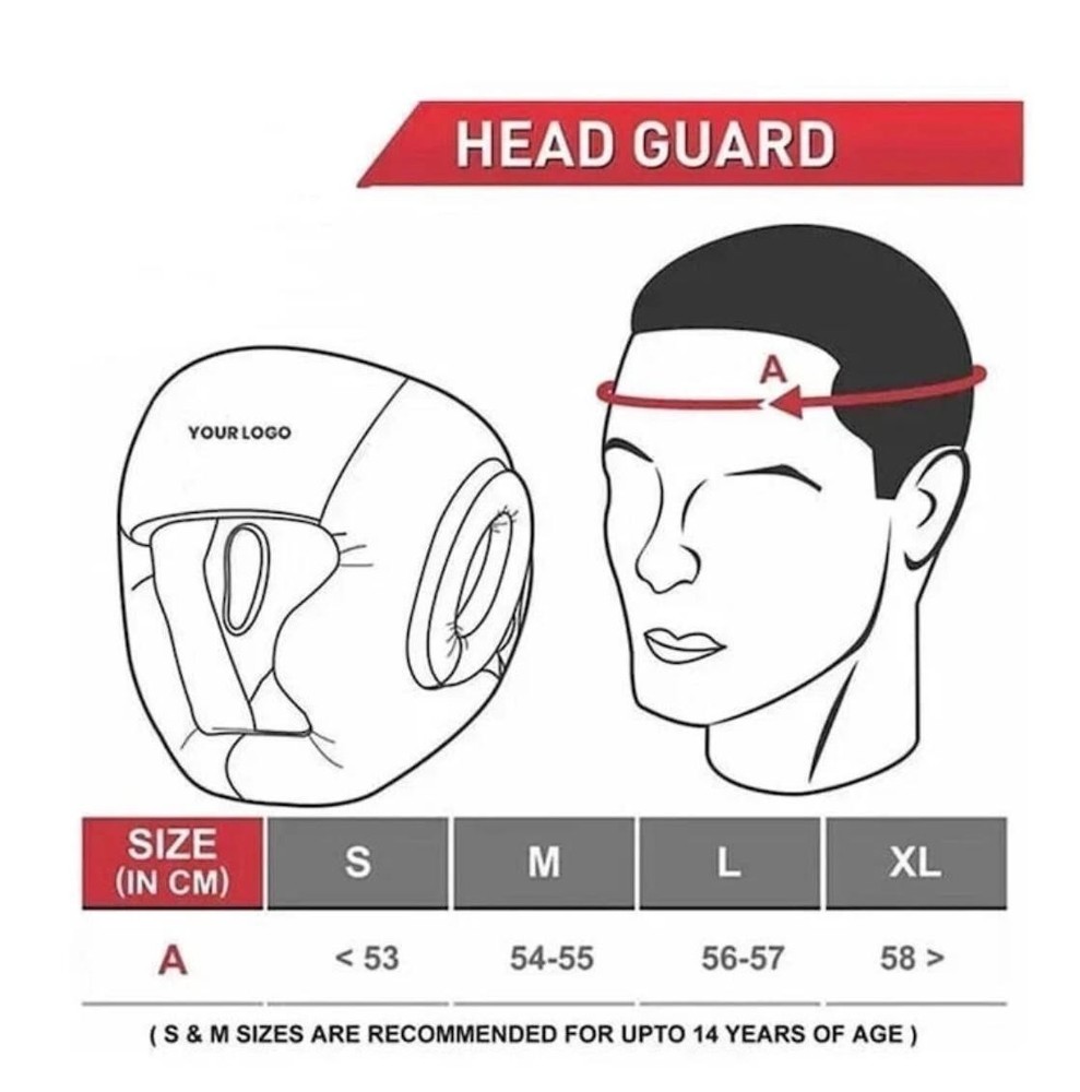 Winning White Training Headgear All Sizes Full Face Type - FG5000