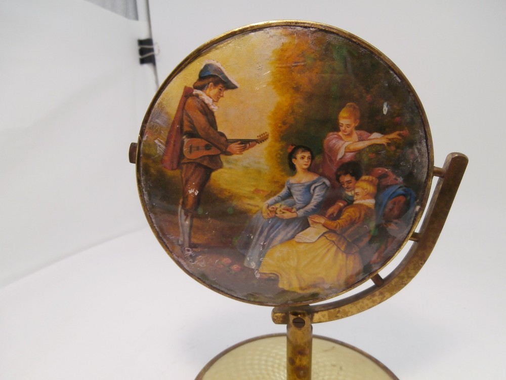 Rare Table Top Antique Folding Mirror