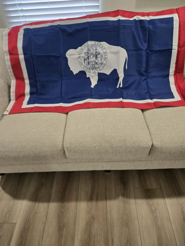 3 X 5 WYOMING STATE FLAG -2 SIDED -POLYESTER