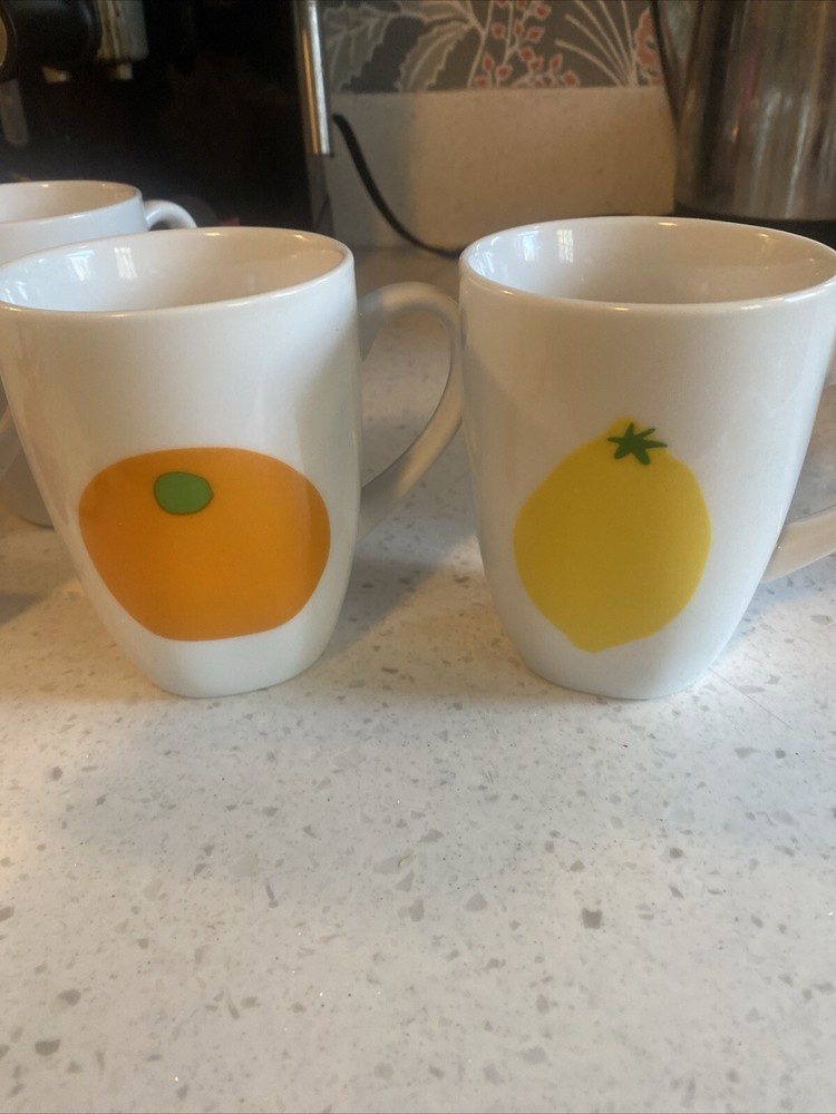 Essential Homes Fruit 12 Pc Mug Plate Bowl Dish Set