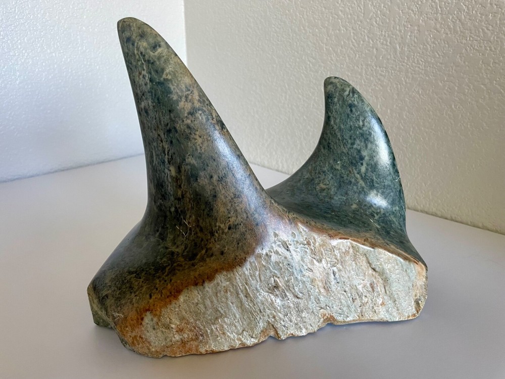 AMAZING STONE SHARK SCULPTURE