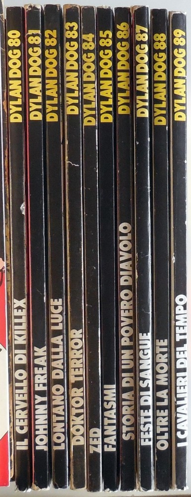 BONELLI DYLAN DOG SEQUENCE LOT 80-89 FIRST EDITION ORIGINAL (n.80 reissue)