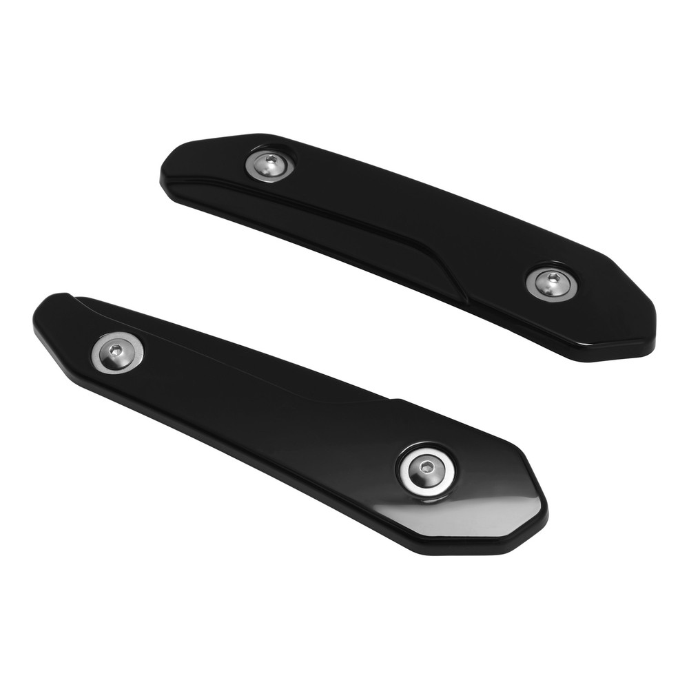 Black Split Windscreen Windshield Side Trim Fit For Harley CVO Road Glide 23-25