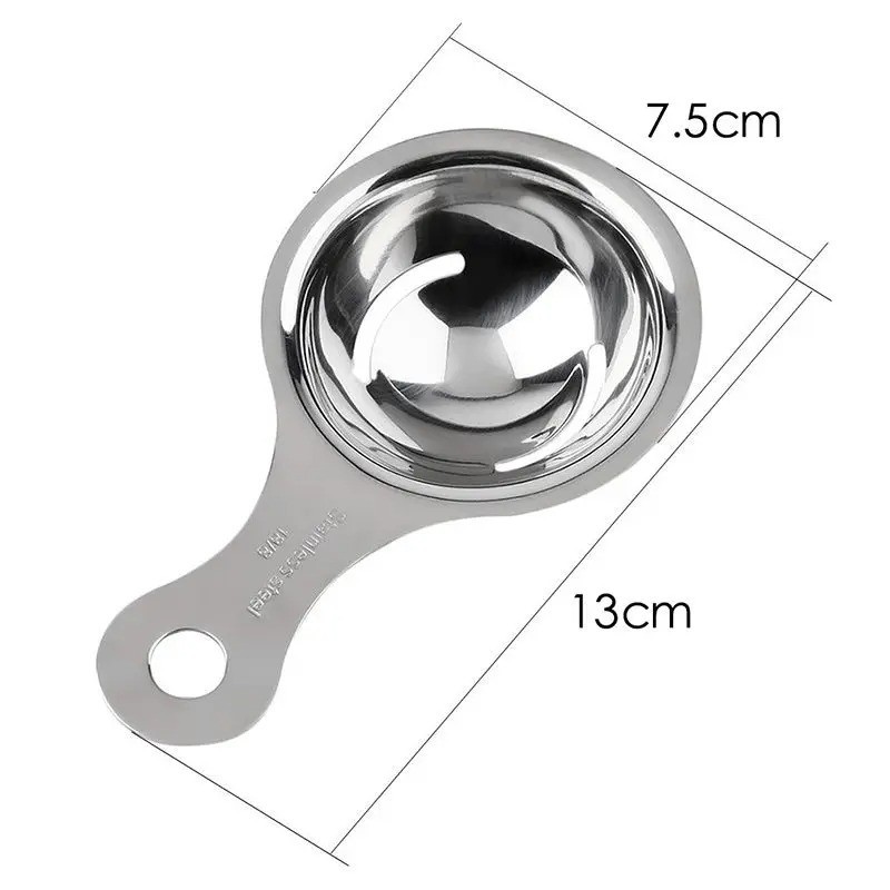 Stainless Steel Egg Separator Yolk White Divider Filter Kitchen Baking Tool