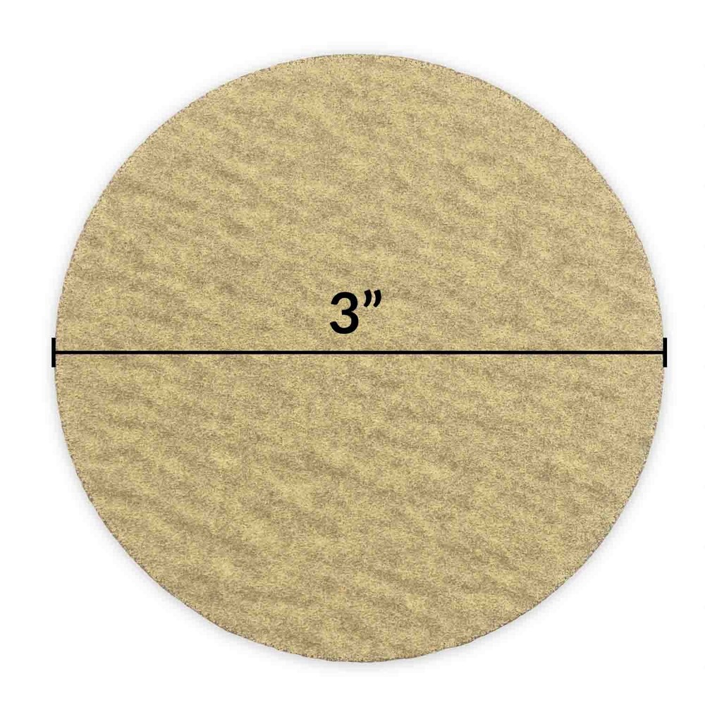 3" Hook and Loop Sanding Discs, 220 Grit, Pack of 100, Hurricane STORM