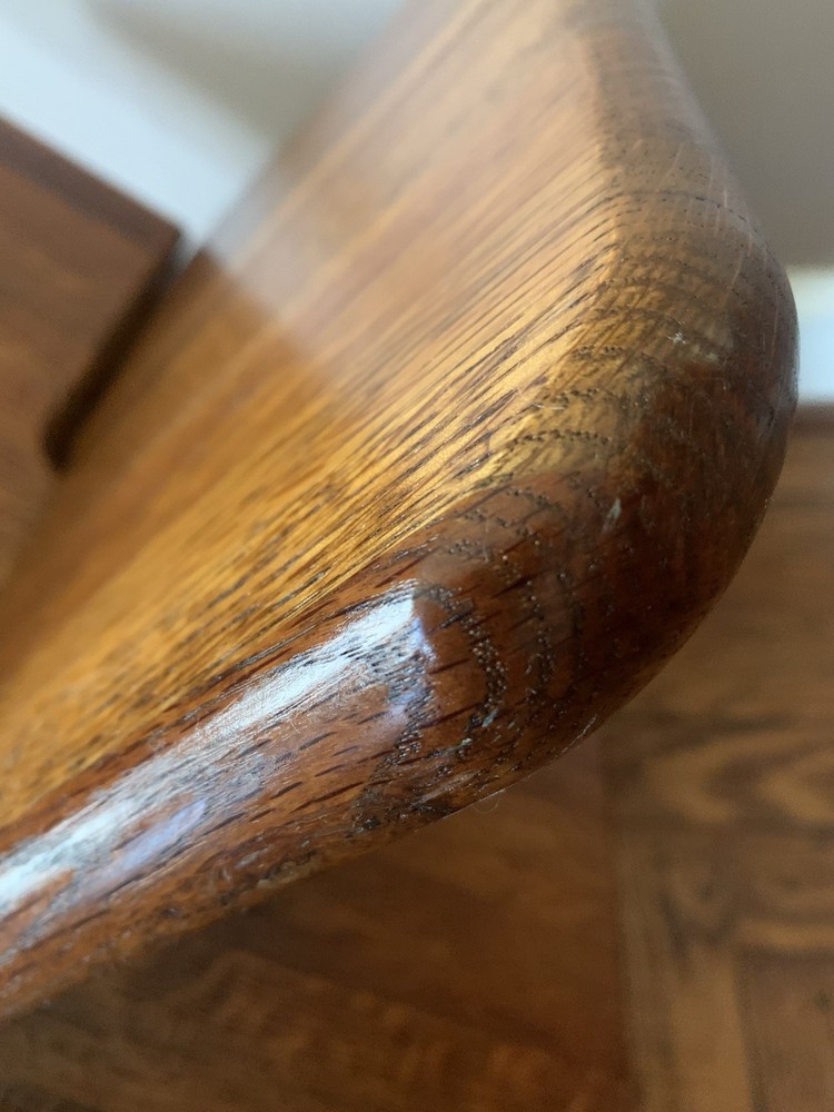 Vintage Handcrafted Solid Wood Tiger Oak Open Book Stand Reading Rest