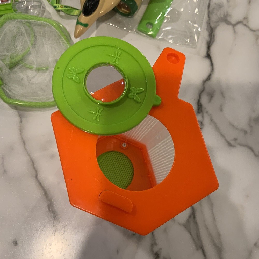 Kids Bug Catcher Kit Binoculars, Magnifying Glasses, Bug Container, Nets, Insect