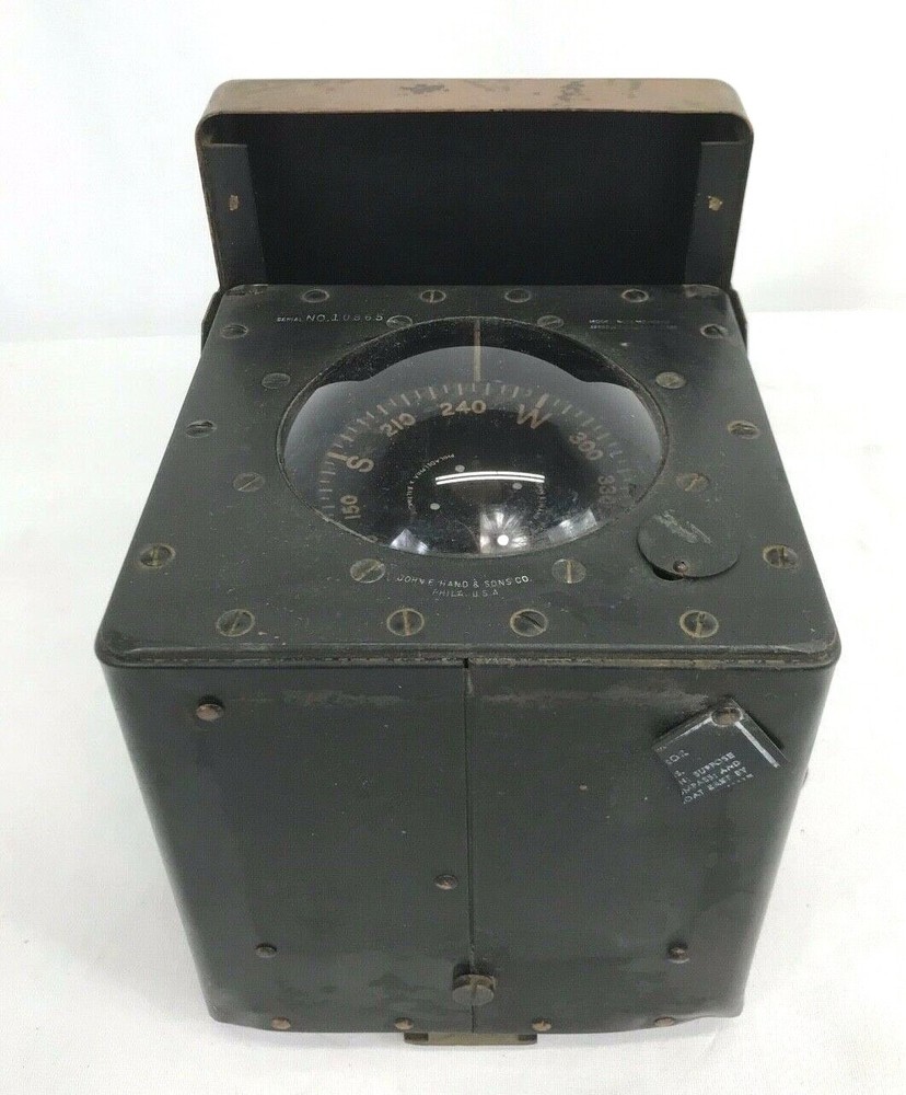 Vintage John E. Hand & Sons Co. Ships Compass
