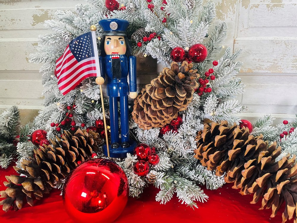 Santa's Workshop 14" Air Force Nutcracker Blue 70426