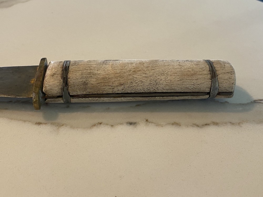 Vintage ￼Handmade Wood Handle Knife 12”