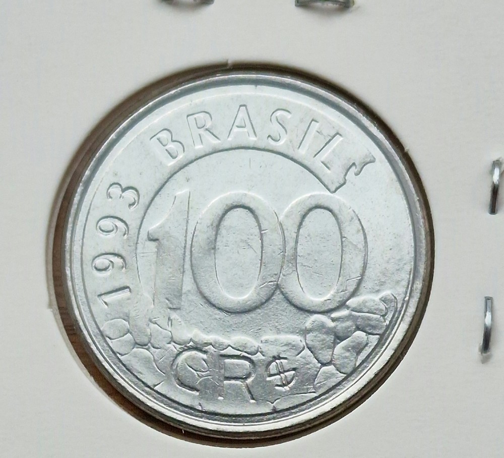 BRAZIL 1994 100c UNCIRCULATED coin WOLF