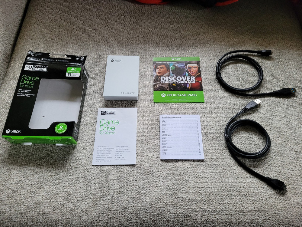 Seagate Game Drive for Xbox 4TB Portable HDD Bundle