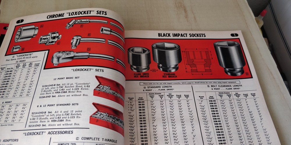 Snap On Tools -1977 Catalog - Manual Guide Books - Missing back cover page.