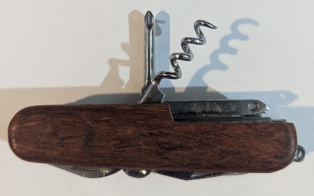 Wood Handle Stainless Steel Multi Purpose Tool – 11 Tools
