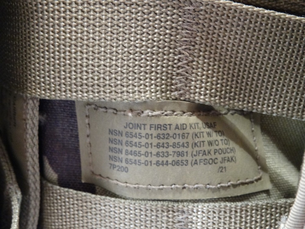 USAF OCP Joint First Aid Kit (empty) w/two CAT Tourniquets
