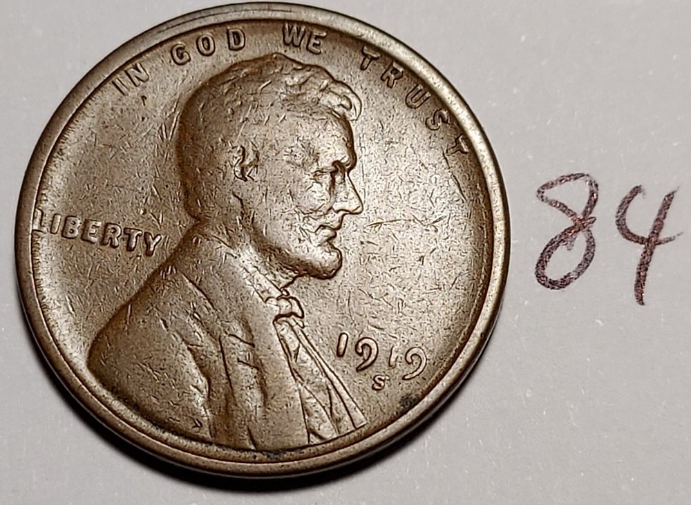 1919-S Lincoln Wheat Cent #84