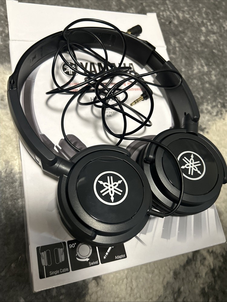 Yamaha HPH-100B Dynamic Closed-Back Headphones Black