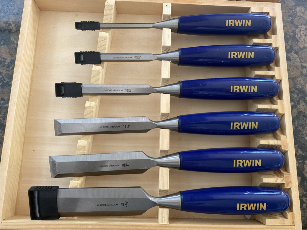IRWIN Marples Chisel Set for Woodworking, 6-Piece