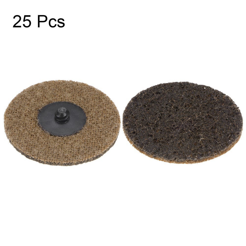 25pcs 3" 80 Grit Quick Change R-Type Sanding Discs Nylon