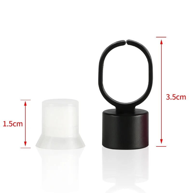 Tattoo Ink Ring Cups Glue Cap with Sponge Microblading Pigment Cup Tattoo Tool