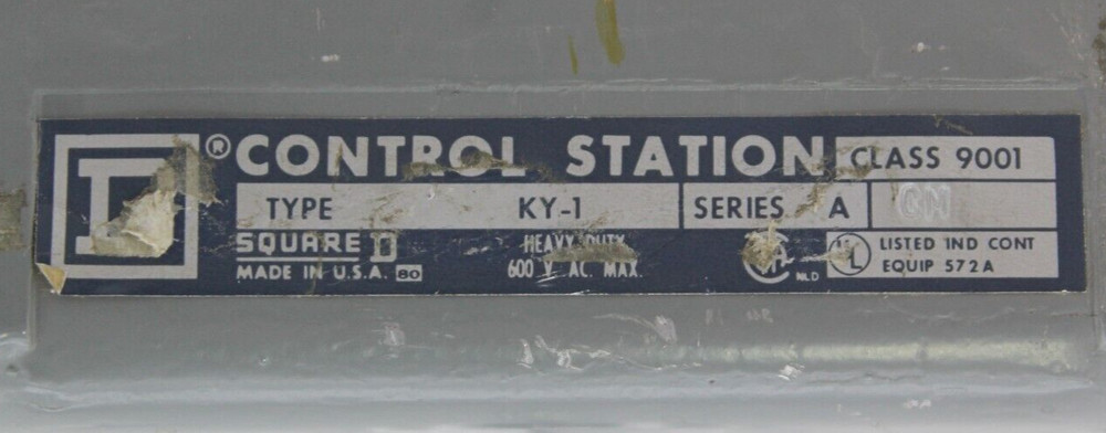 Square D KY-1 Series A Joystick Switch