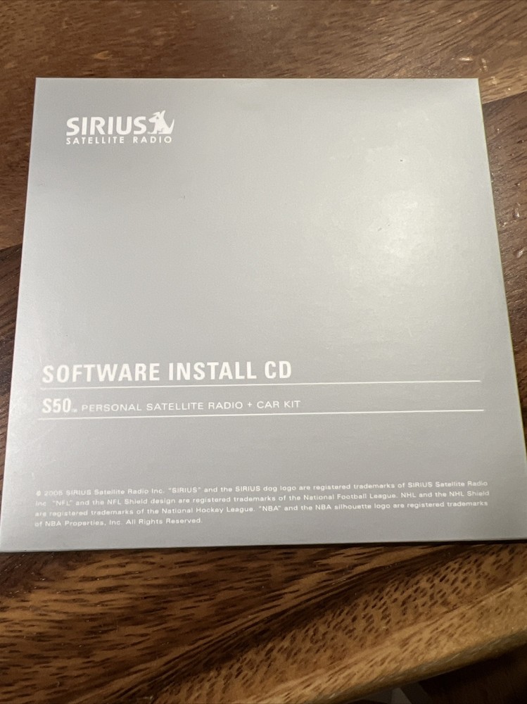 Sirius Satellite Radio S50 Software Install CD (2005)