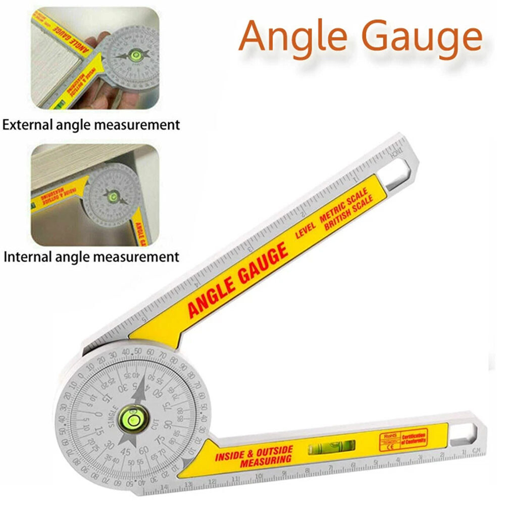 Miter Saw Protractor ABS Digital Protractor Ruler 360 Angle Finder Inclinometer✿
