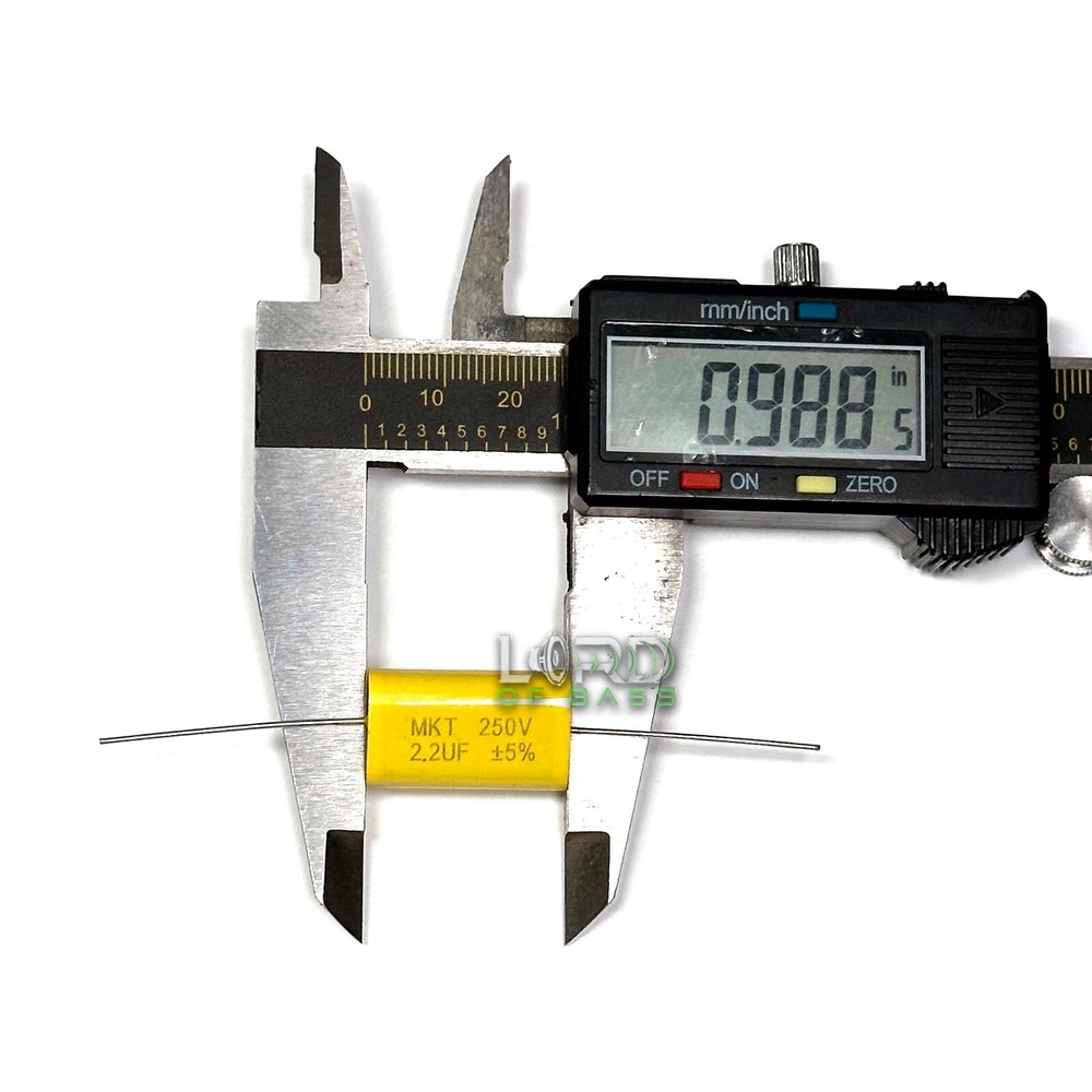 2pcs 2.2uF 250V Metallized Polyester Film Capacitor 5% Audio Crossover Tweeter
