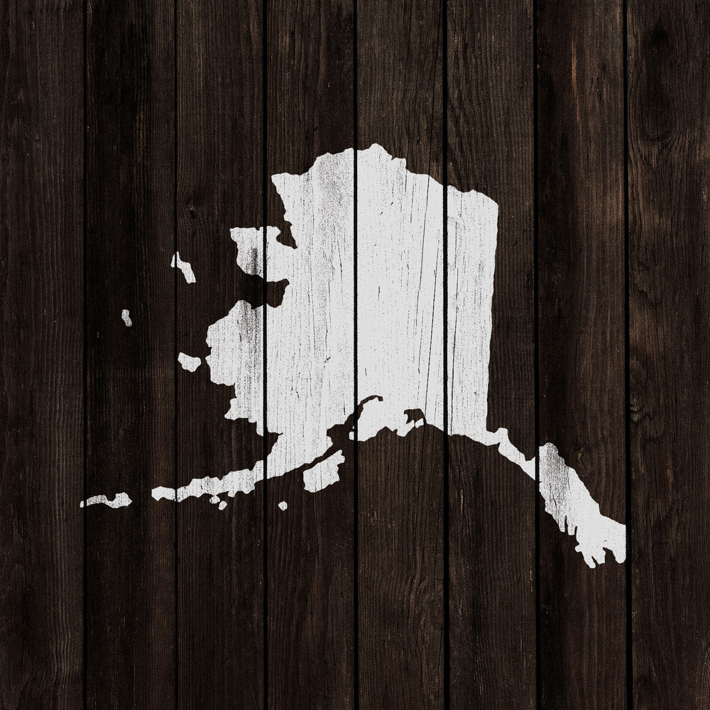 Alaska State Stencil - Durable & Reusable Mylar Stencils