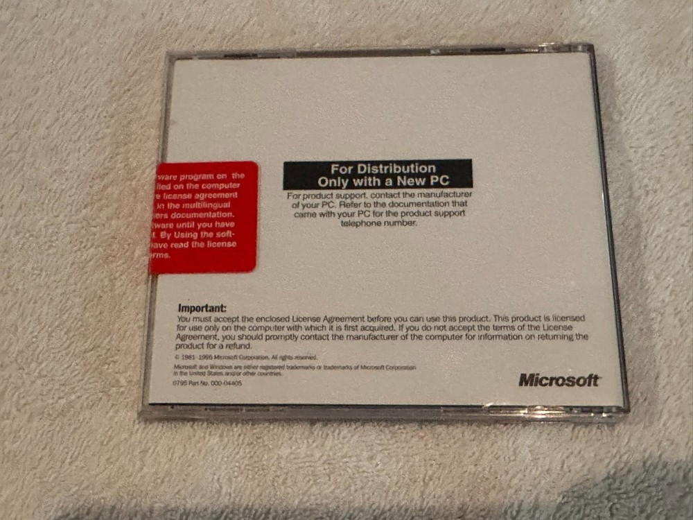 Windows 95 Companion Disc CD 1995 VTG Software