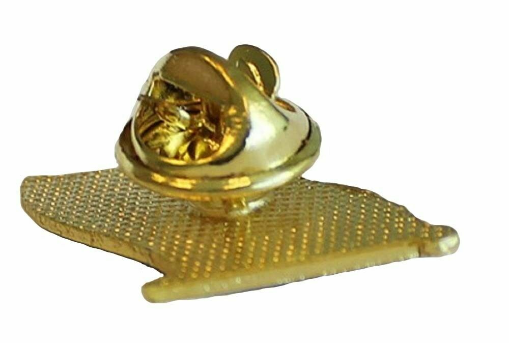 New Jersey State Flag Map lapel pin