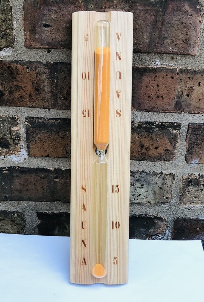15 minute hourglass  Sand Timer measures 12 x 2 1/2”