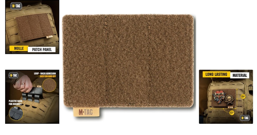 Versatile Coyote Loop Tactical Patch Panel for Seamless Molle Integration