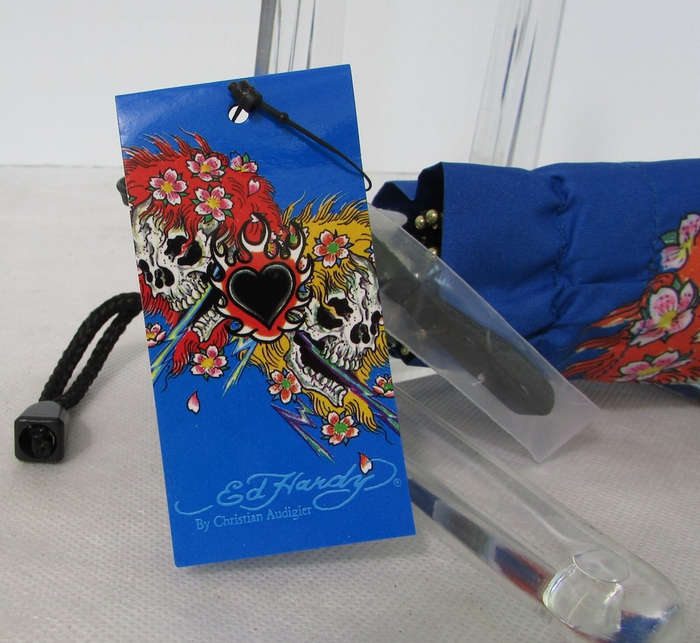 Ed Hardy Umbrella Christian Audigier NWT