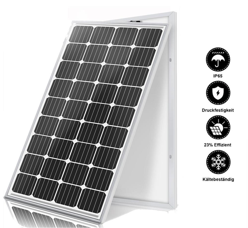 200W 12V Monocrystalline Solar Panel Solar Connectors High Efficiency Module PV