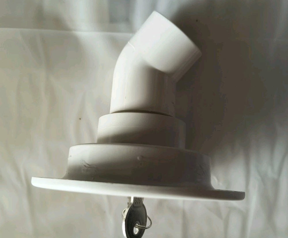 RV FreshWater Inlet Water Filler Cap Gravity Water Lockable White